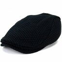 STETSON ( ステットソン ) ハンチング メンズ 大きいサイズ ウール混 ニット 手洗い可 日本製 秋冬 ニットハンチング 黒 ブラック 日本製 ハンチ...