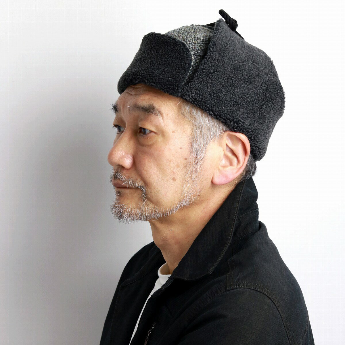 飛行帽 メンズ 大きいサイズ ステットソン 帽子 ハリスツイード パイロットキャップ 日本製 stetson Harris Tweed フライキャップ レディース 防寒 帽子 秋冬 ツイード トラッパー グレー stetson 帽子通販 男性 帽子 クリスマス ギフト プレゼント 父の日 fly cap