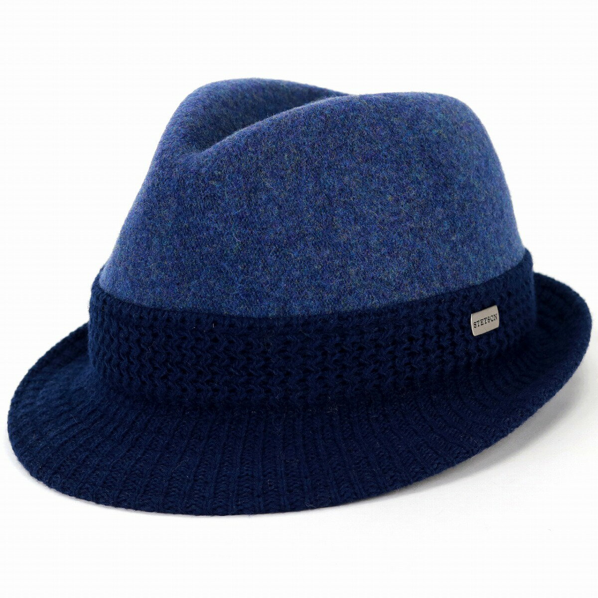 ステットソン ハット メンズ 秋冬 stetson バスク マニッシュ ハット 日本製 中折れハット レディース 秋冬 毛混 大きいサイズ 紳士 中折れ帽 M L XL LL 紺 ネイビー [ fedora ] stetson 帽子通販 男性 帽子 クリスマス ギフト プレゼント