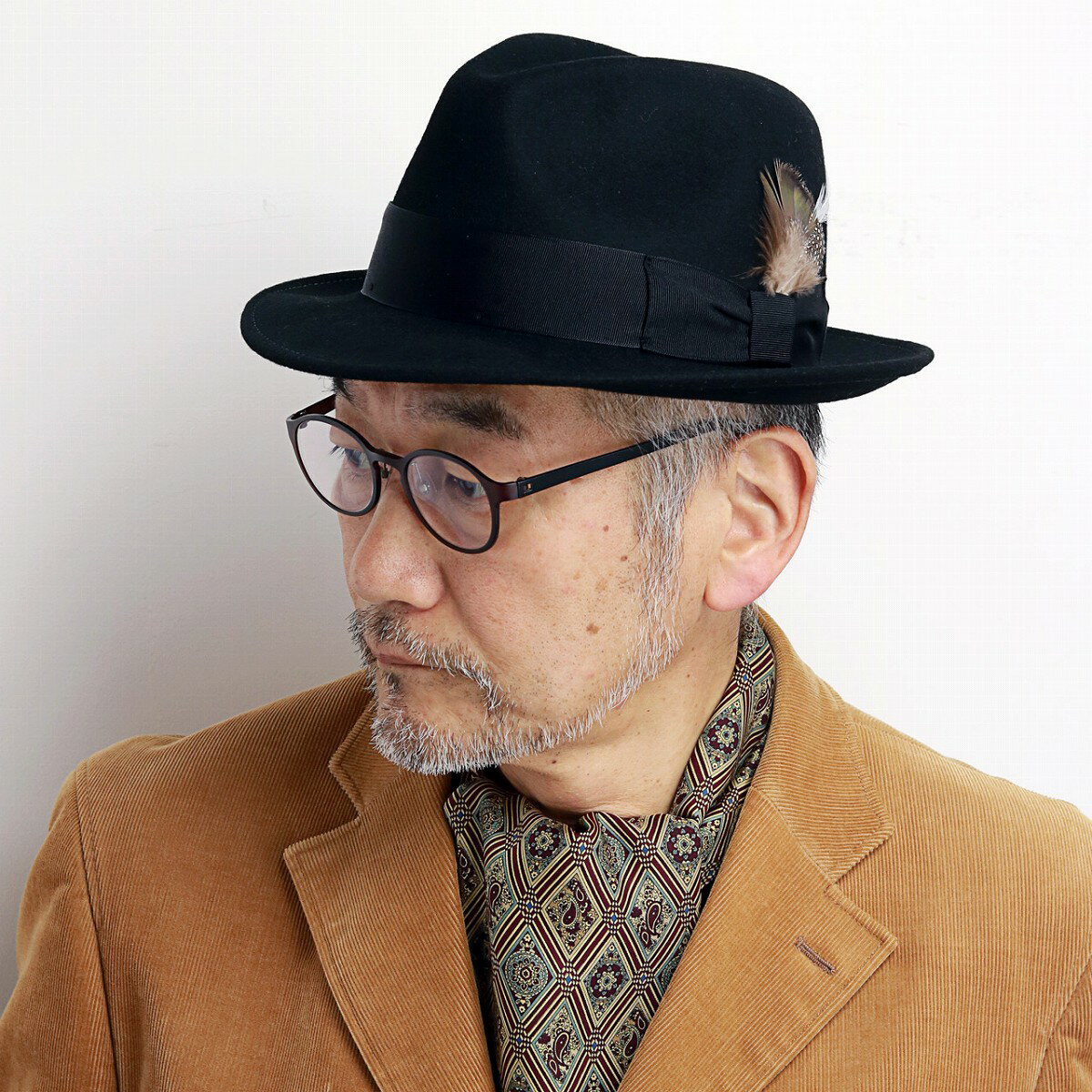 ステットソン 帽子 メンズ ステットソン フェルトハット メンズ stetson 帽子 STETSON ハット ウール 毛100％ クラッシャブル ソフトハット フェルト帽 紳士 大きいサイズ 57cm 59cm 61cm / 黒 ブラック stetson 帽子通販 男性 帽子 クリスマス ギフト プレゼント 父の日 [ fedora ]