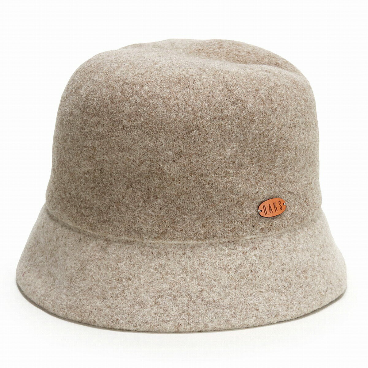 DAKS ウール素材 ミセス 帽子 バスククロッシェ レディース ハット ダックス ブランド 送料無料 日よけ 日本製 秋冬 フェルト 折りたたみ可 婦人帽 ブリティッシュブランド ウール100% フェルト素材 ベージュ［ hat ］男性 クリスマス プレゼント 帽子