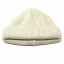 ＼本日限定クーポン利用で5%OFF／ ロールニットキャップ 春 夏 リブニット cap フィッシャーマンキャップ ラカル ロールキャップ ニット帽 メンズ 秋 冬 ワッチキャップ 帽子 レディース 日本製 racal / アイボリー [ roll knit cap