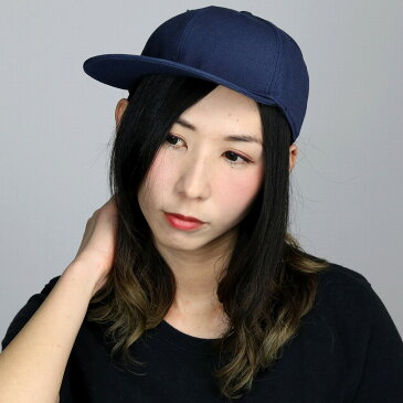 キャップ メンズ ニューヨークハット 春夏 NEW YORK HAT 帽子 レディース コットン Canvas Snapback ベースボールキャップ 無地 シンプル 野球帽 紳士 newyork hat インポート ブランド アメリカ製 フリーサイズ / 紺 ネイビー [ cap ]