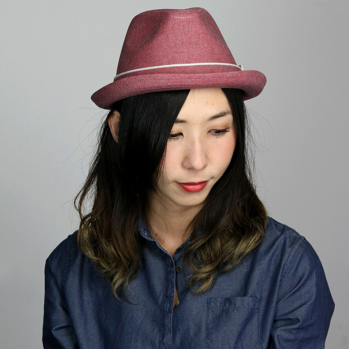 ＼本日限定クーポン利用で5%OFF／ ニューエラ ハット メンズ 帽子 コットン 春夏 FEDORA CORDLANE e0000551 レッド ( 爽やかカジュアル きれいめカジュアル 男性 メンズハット メンズ帽子 紳士帽子 40代 50代 60代 70代 ファッション ニューエラー new era 通販 ダンス