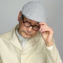日本製 小千谷縮 ピンストライプ マルゼ ハンチング 帽子