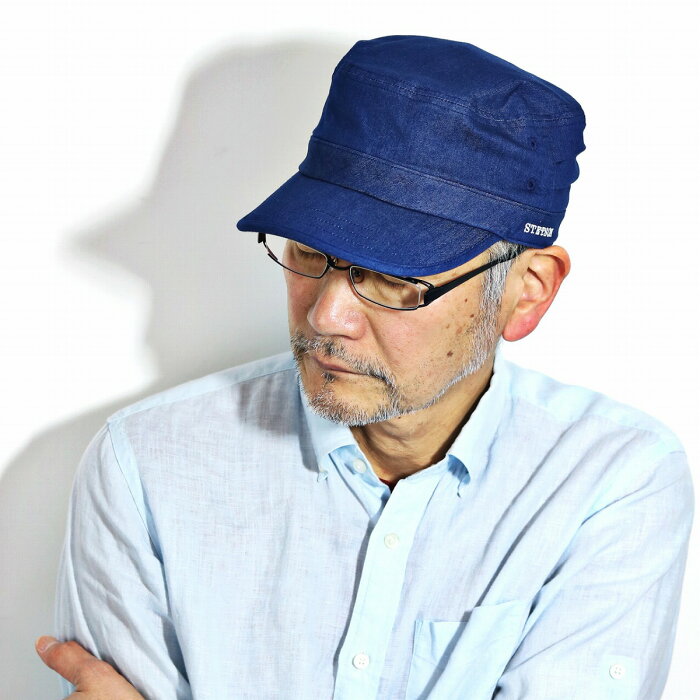 本日限定10%OFFクーポン ワークキャップ デニム メンズ 春夏 royal stetson 帽子 ドゴール COOLMAX 日本製 ロイヤルステットソン ロゴ入り デニムキャップ レディース サイズ調整可 青 ブルー stetson 帽子通販 男性 誕生日 ギフト 父の日 プレゼント ラッピング無料