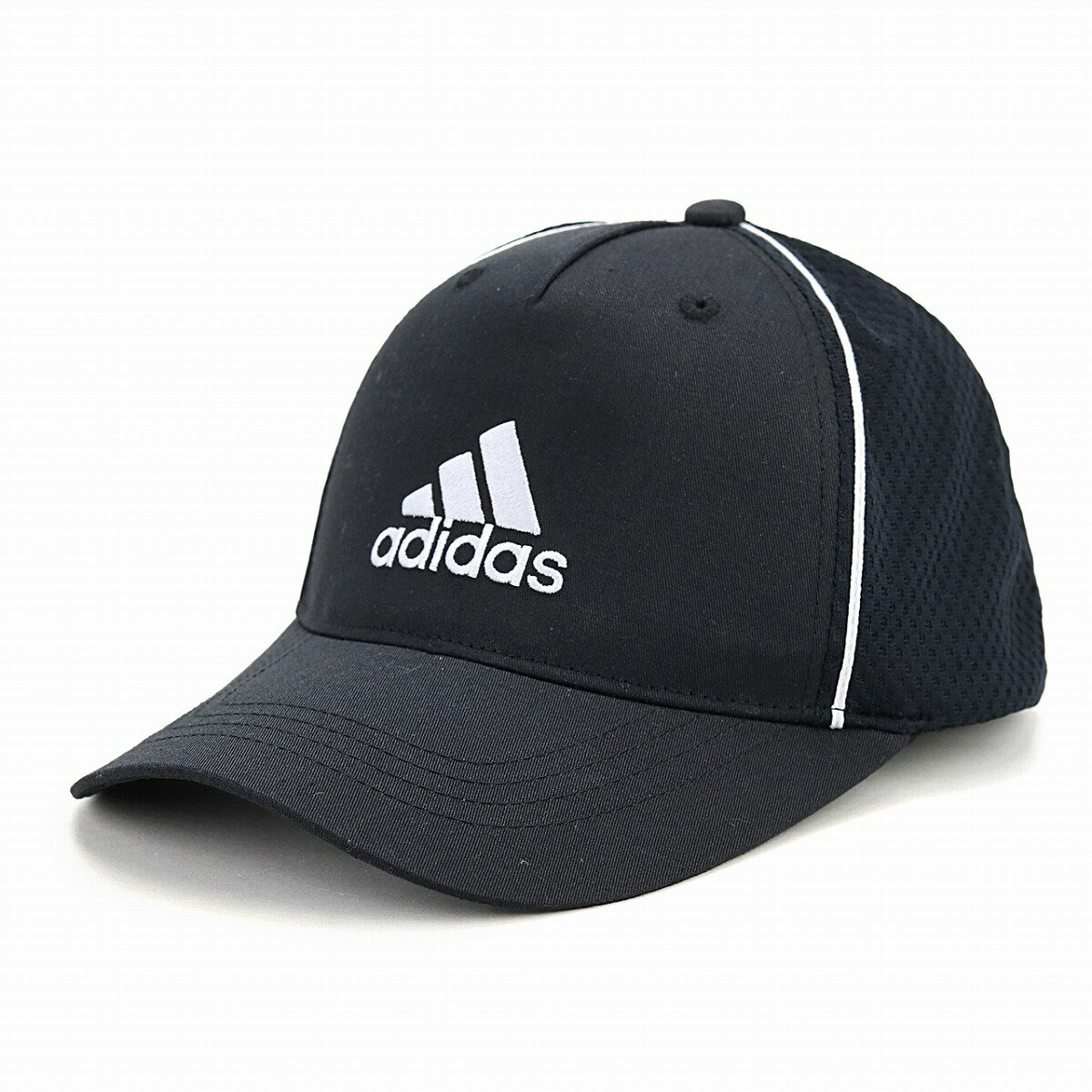 アディダス キャップ ツイル 帽子 メンズ オールシーズン メッシュキャップ スポーツ 大きいサイズ adidas cap シンプル 快適 ロゴキャップ 57〜60cm 59〜62cm サイズ調節 / 黒 ブラック×ホワイト [ baseball cap ] 父の日 ギフト プレゼント 敬老の日