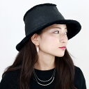 ステットソン 帽子 レディース 秋 冬 ハット 日本製 フェイクレザー ダウンハット STETSON フェイクファー 大人 ぼうし ヴィンテージ風 かっこいい 無地 サイズ調整 Mサイズ / 黒 ブラック 母の日 hat