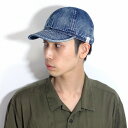 THE FACTORY MADE 児島ジーンズ Vintage デニム メカニックキャップ デニム ヴィンテージ キャップ 春 夏 メンズ 11.1 oz VINTAGE WORK DENIM MECHANIC CAP 58cm 60cm サイズ調整 日本製 / 紺 …