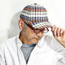 \最終▽全品10%OFFクーポン/ DAKS 125th チェック キャップ メンズ 春夏 ダックス 野球帽 紳士 チェック柄 帽子 50代 60代 70代 ファッション ベージュ ギフト プレゼント 父の日