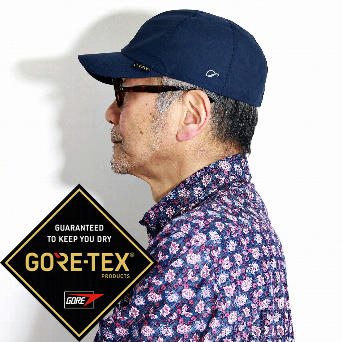 ＼本日限定クーポン利用で5%OFF／ キャップ メンズ ゴアテックス Gottmann 帽子 オールシーズン 防水 6方キャップ GORE-TEX 大きいサイズ 春 夏 秋 冬 ゴットマン 帽子 CAP メンズ 58cm 60cm 62cm 64cm ブルガリア製 / 紺 ネイビー 父の日 ギフト プレゼント 帽子通販