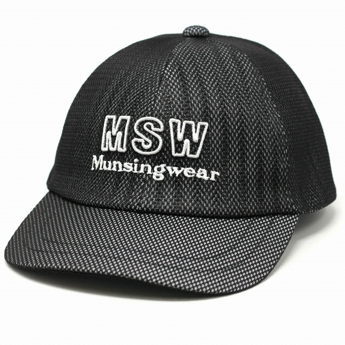 Munsingwear キャップ メンズ 夏用 マンシングウェア メッシュキャップ 薄手 レディース 帽子 メッシュ素材スベリ 手洗い可能 日本製 ゴルフスポーツ サイズ調節/黒 ブラック [ cap ] 父の日ギフト プレゼント 誕生日 ラッピング無料