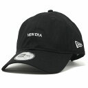 6パネル キャップ NEWERA ロゴ ニューエラ 帽子 メンズ レディース 9THIRTY 黒 ブラック [ baseball cap ]