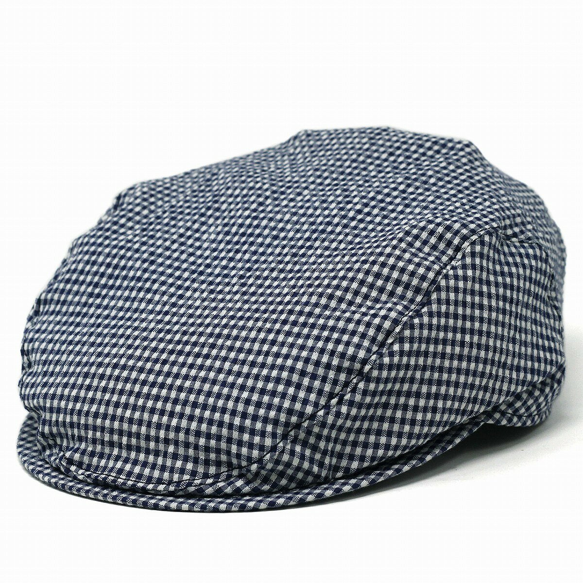 ハンチング帽 WIGENS メンズ ギンガムチェック 帽子 大きいサイズ ライニング メッシュ ヴィゲン IVY SLIM CAP インポート 春夏 ヴィーゲン ハンチング ギンガムチェック プレゼント 男性 父の日 ギフト ラッピング無料 [ ivy cap ]