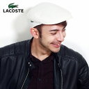 ラコステ ハンチング ブランド 日本製 メンズ 秋冬 LACOSTE 帽子 シンプル ユニセックス カツラギ 綿 春夏 シンプル 無地 紳士 ハンチング帽 手洗...
