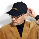 キャップ 6パネルキャップ 日本製 スラブ 生地 ROCKY BEAR 刺繍 秋 冬 メンズ 黒 ブラック ギフト 贈り物 父の日 [ baseball cap...
