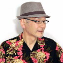 \本日限定▽全品10%OFFクーポン/ ハット メンズ 麻 夏 涼しい 帽子 中折れハット ステットソン ギフト包装 プレゼント ラッピング 帽子 茶色 中折帽...