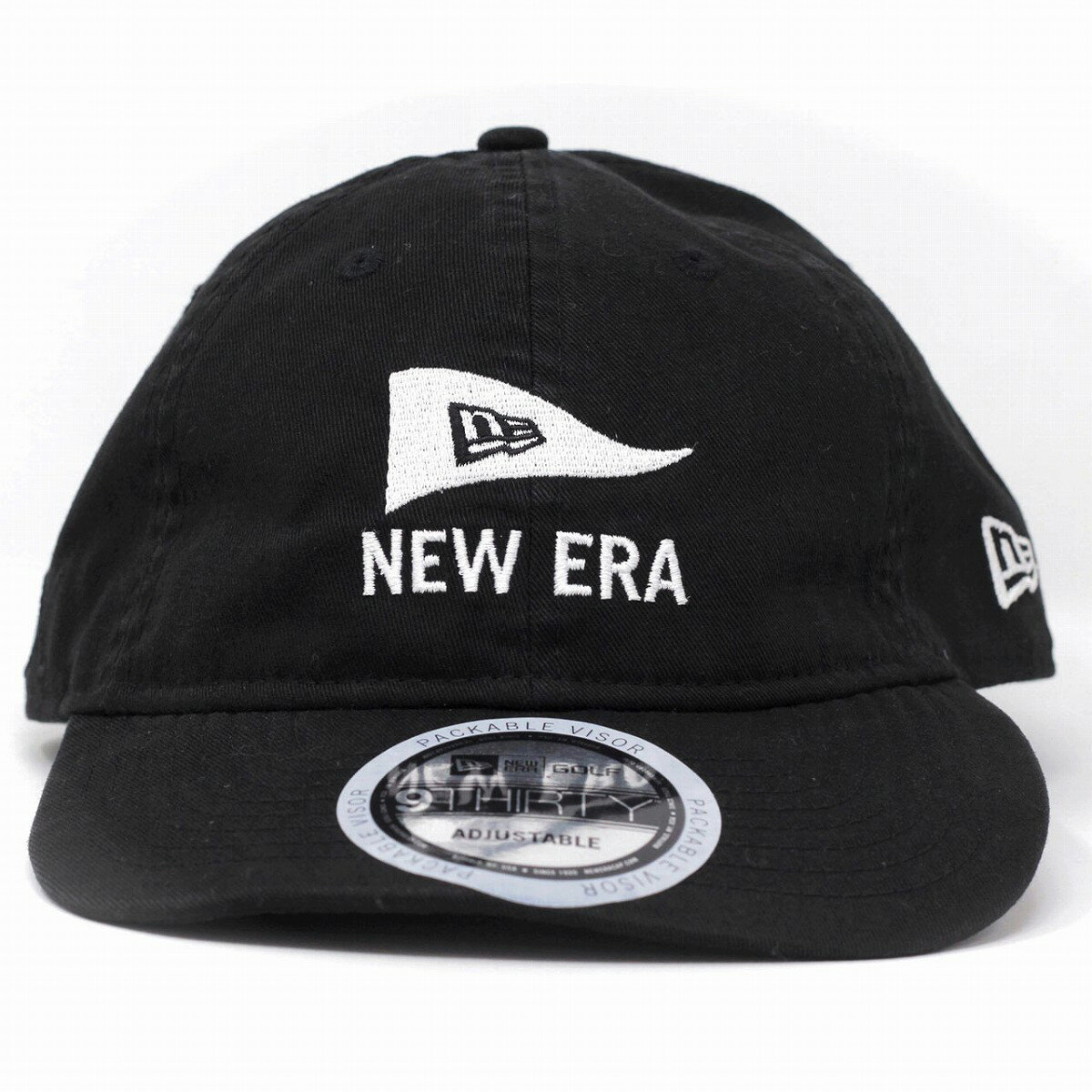 NEWERA キャップ 帽子 メンズ レディース NEWERAGOLF 綿100% ゴルフ ピンフラッグモチーフ 黒 ブラック フリーサイズ サイズ調整可能 [ baseball cap ] NEWERA×GOLF NEWERAが提案するゴルフウェア