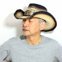 カウボーイハット バンゴラ メンズ California Hat Company Inc. ウエスタン ストローハット メンズ つば広ハット ロングホーン テン...