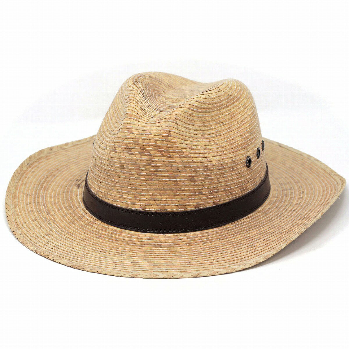 ＼明日は▼全品10％OFFクーポン／ 麦わら帽子 メンズ アウトバック 貝葉 中折れ帽 C...