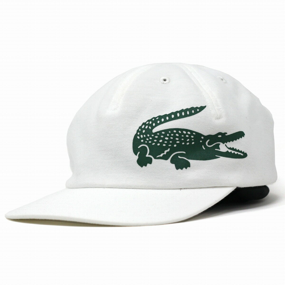 ラコステ ＼本日限定クーポン利用で5%OFF／ ラコステ キャップ ワニ ロゴデザイン 5パネルキャップ メンズ LACOSTE 帽子 天竺 レディース 内側メッシュ 綿 吸汗 速乾 抗菌防臭 白 ホワイト 30代 40代 50代 60代 男性 ギフト プレゼント 敬老の日 [ cap