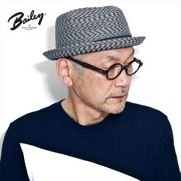 ベイリー  メンズ 帽子 大きいサイズ ベイリー ストローハット ペーパーブレード 春 夏 Bailey 中折れ 涼しい 海外ブランド ハット 紳士 M L XL マルチカラー 帽子 グレー チャコール グレー 父の日 ギフト プレゼント ラッピング無料 [ paper hat ] [ fedora ]