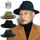 \期間限定▽5%OFFクーポン対象/ ハット 中折れハット メンズ フェルトハット 羊毛 秋冬 KNOX パッカブル 折りたたみが出来る サイズ調整可能 ベージ...