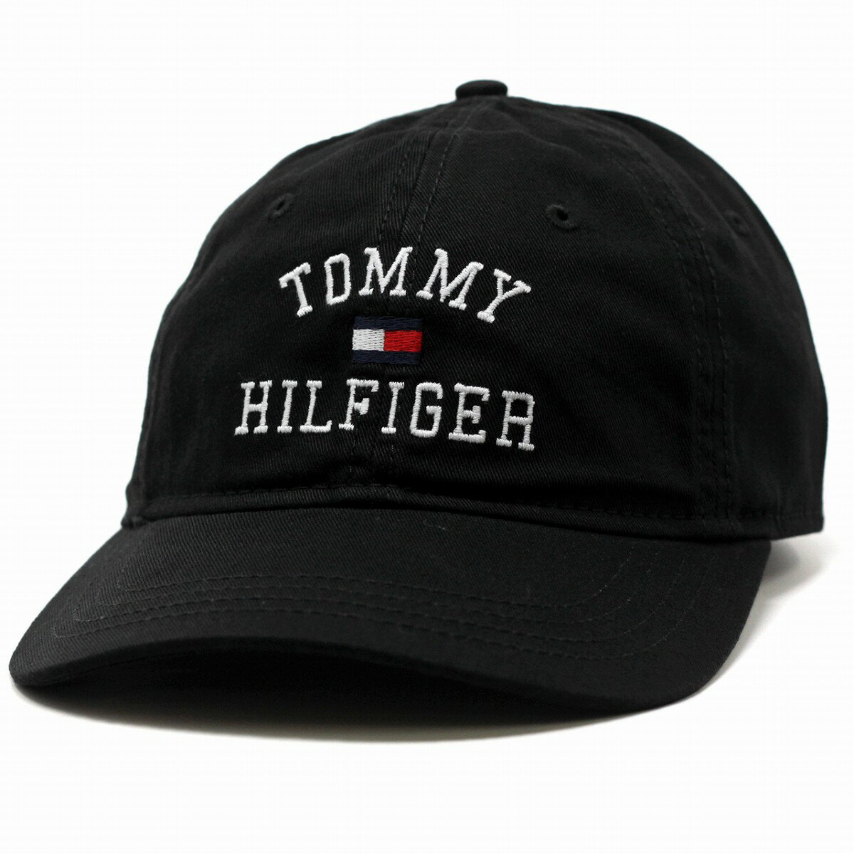 トミー ヒルフィガー キャップ メンズ ＼本日限定クーポン利用で10%OFF／ キャップ メンズ tommy hilfiger ブランド ロゴキャップ 綿 トミーヒルフィガー メンズ 帽子 レ ストラップバックベルト サイズ調整可 フリー 黒 / ブラック クリスマス プレゼント 誕生日 ギフト ラッピング無料 [ baseball cap