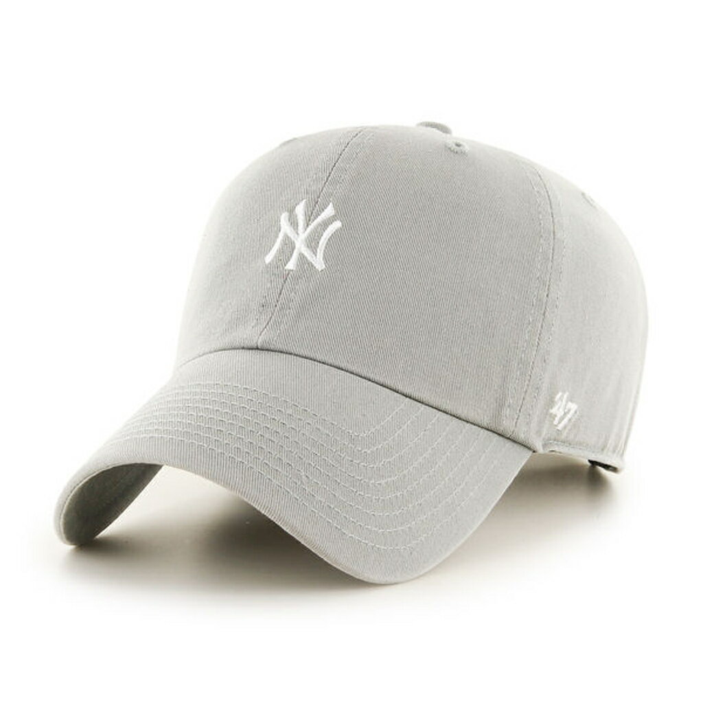 メンズ キャップ 47brand 帽子 クリーンナップ フォーティーセブン ブランド キャップ ヤンキース ミニロゴ Yankees Baserunner '47 CLEAN UP Grey グレー クリスマス ギフト ラッピング無料 