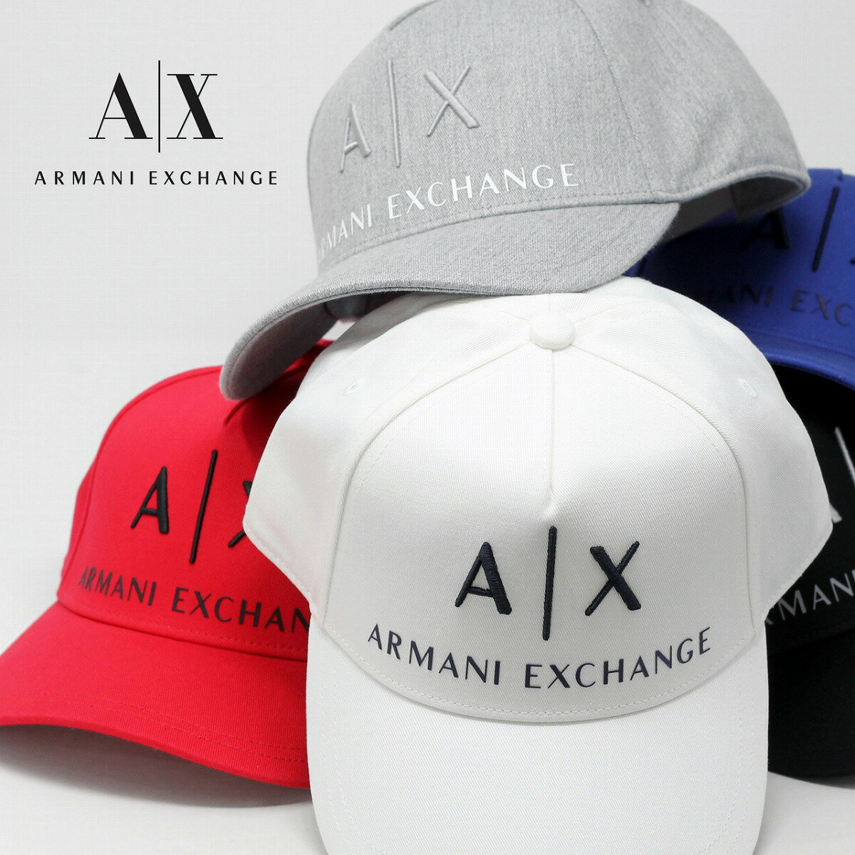 キャップ 牛革 アルマーニエクスチェンジ 紳士キャップ メンズ cap スポーツ A|X Armani Exchange キャップ メンズ 帽子 メンズ ゴルフ 正規輸入品 ブランド 20代 30代 40代 ファッション 小物 ブランド 父の日 [ baseball cap ]