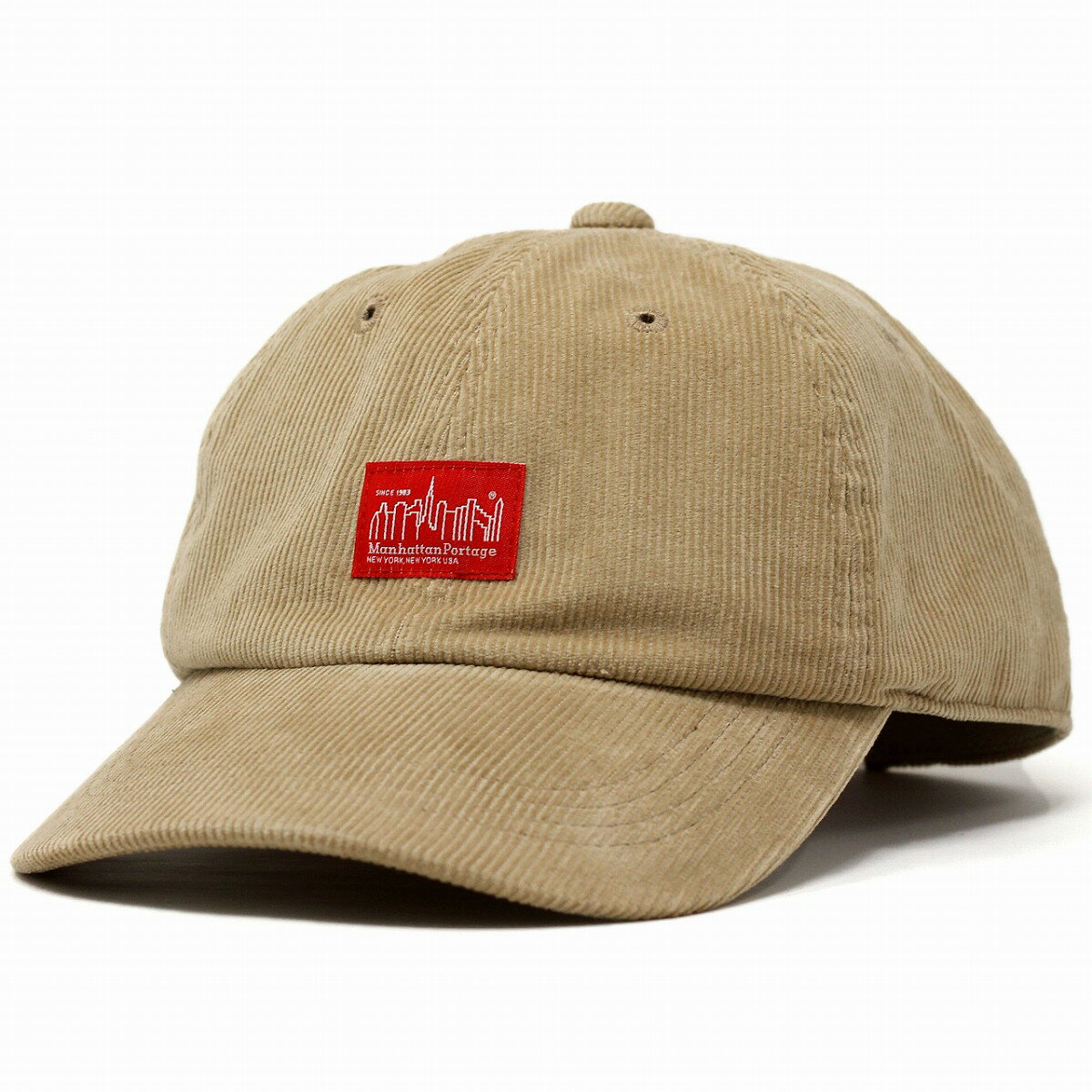 メンズ キャップ レディース ロゴキャップ 秋 冬 マンハッタン・ポーテージ コーデュロイ 黒 茶色 メール便送料無料 ベージュ ブラック ブラウン [ cap ] スポーツ アウトドア キャンプ 登山 帽子 小物 クリスマス プレゼント ギフト 10代 20代 30代 40代 ファッション 小物