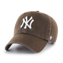 47brand 47キャップ クリーンナップ フォーティーセブン ブランド キャップ Yankees '47 CLEAN UP Brown ブラウン