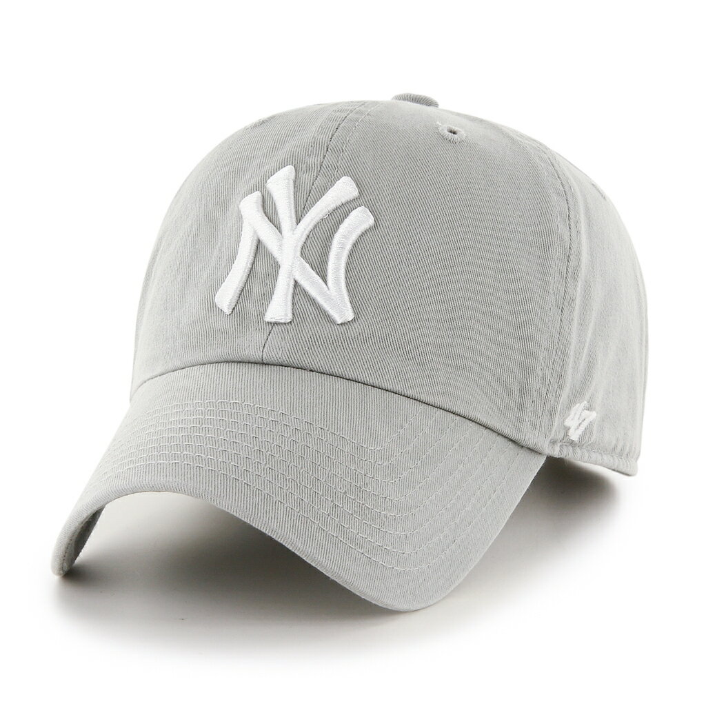 47brand 47キャップ クリーンナップ フォーティーセブン ブランド ニューヨーク ヤンキース キャップ Yankees 039 47 CLEAN UP Gray グレー MLB 帽子 メジャーリーグ ヤンキース キャップ メンズ レディース ベースボールキャップ baseball cap