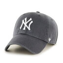 47brand クリーンナップ フォーティーセブン ブランド キャップ Yankees '47 CLEAN UP Charcoal /White チャコール/ホ...