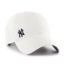 ニューヨーク・ヤンキース キャップ 白 47brand 帽子 クリーンナップ フォーティーセブン ブランド キャップ Yankees Suspense '47 CLEAN UP ホワイト バックベルト サイズ調整可 クリスマス プレゼント ギフト包装無料 