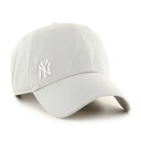 47brand クリーンナップ フォーティーセブン ブランド キャップ Yankees Suspense '47 CLEAN UP ベースボールキャップ ニューヨーク・ヤンキース フリーサイズ グレー クリスマス ギフト ラッピング無料 