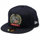 キャップ ニューエラ NEWERA 59FIFTY ロゴエンブロイダリー エンブレム 帽子 大きいサイズあり ベースボールキャップ アメリカ国旗 ストリート ブランド 紺 ネイビー ギフト プレゼント 誕生日 ラッピング 包装無料 [ baseball cap ]