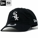 NEWERA キャップ メンズ 帽子 綿100% ニューエラ ブランド MLB 9TWENTY メジャーリーグ NY 920 ロゴキャップ 黒 ブラック シカゴ...