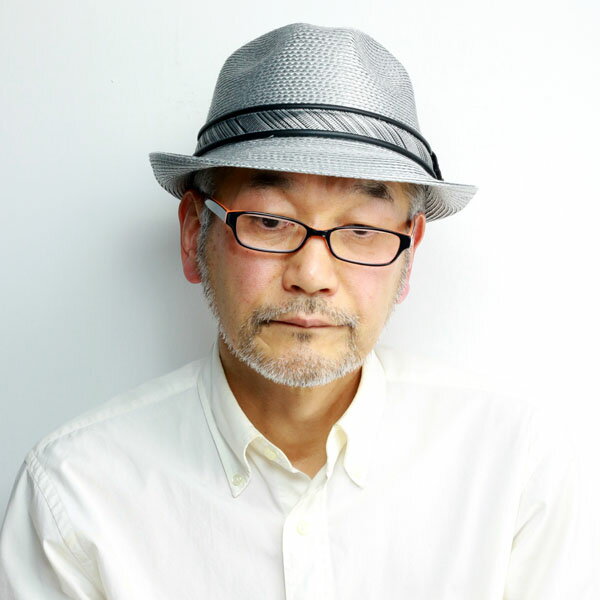 ＼全品5%OFFクーポン｜1/29 1:59迄／ STACY ADAMS 帽子 ハット メンズ 春夏 中折れハット ストローハット ポリブレード 光沢 ハリ 中折れ帽 紳士 ステイシーアダムス ファッション 帽子 ハット 大きいサイズ Lサイズ XLサイズあり サイズ豊富 銀 シルバー グレー fedora