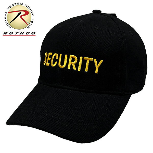 【 あす楽 】 ROTHCO [ ロスコ ] SECURITY ロープロファイル キャップ SECURITY SUPREME LOW PROFILE INSIGNIA CAP ★ メンズ レディース 帽子 BBキャップ 大きいサイズ LP CAP BALL CAP TWILL CAP ベルクロ カーブ ツバ 曲がった つば アウトドア 屋外 野外 ゴルフ 無地 黒