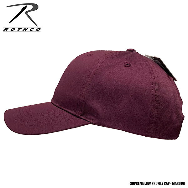 ROTHCO [ ロスコ ] ロープロファイル キャップ - マルーン ★ メンズ レディース 帽子 BBキャップ 大きいサイズ ベースボール Low Profile Cap LP CAP BALL CAP TWILL CAP ベルクロ カーブ ツバ 曲がった つば 無地 アウトドア 屋外 野外 ゴルフ 無地 ソリッド エンジ 色