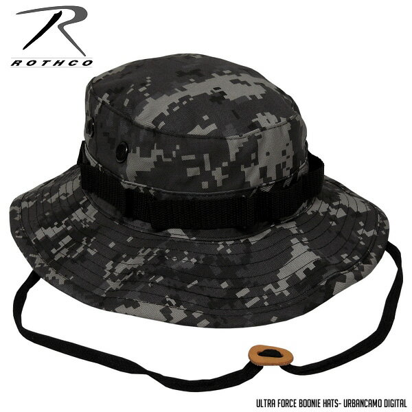【ネコポス対応】 ROTHCO [ ロスコ ] ブーニーハット - TWアーバンデジタル ★ 大きい サイズ ビッグ サファリハット アドベンチャーハット ジャングルハット ハット 帽子 メンズ レディース 日除け トレッキング 登山 キャンプ アウトドア 夏フェス 熱中症 対策 予防