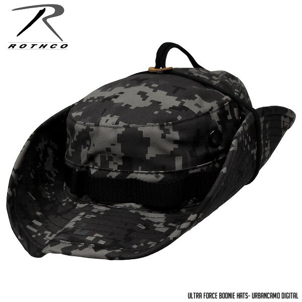 【ネコポス対応】 ROTHCO [ ロスコ ] ブーニーハット - TWアーバンデジタル ★ 大きい サイズ ビッグ サファリハット アドベンチャーハット ジャングルハット ハット 帽子 メンズ レディース 日除け トレッキング 登山 キャンプ アウトドア 夏フェス 熱中症 対策 予防