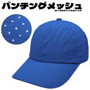 ylR|XΉzp`ObV [vt@C Lbv - u[ Punching Mesh Low Profile Cap Y fB[X Xq Lbv BB Lbv 傫 TCY J[u Ȃ  oCU[ t[ n \bh  ʋC jp Blue 