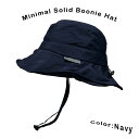 【ネコポス対応】畳める ミニマル ソリッド ブーニー ハット - ネイビー Minimal Solid Boonie Hat メンズ レディース 帽子 サファリ...