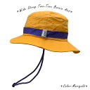 【ネコポス対応】畳める 太めドローコード ツートン ブーニー ハット - マリーゴールド Wide Strap Two-Tone Boonie Hat メンズ ...
