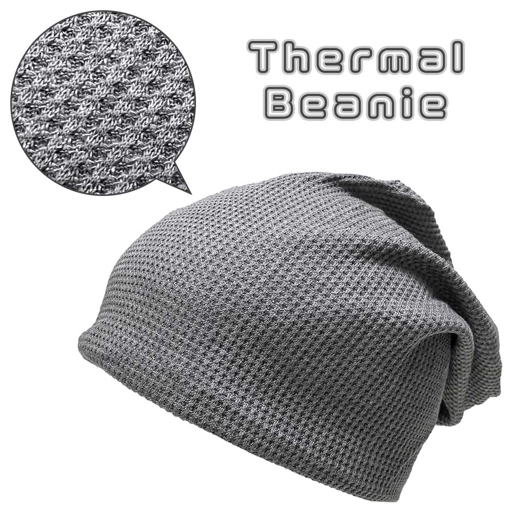 Rakuten - 【ネコポス対応】 サーマル ビーニー - ヘザーグレー Thermal Beanie ニット帽 ビーニー ニット キャップ 帽子 無地 保温 防風 秋冬 スノーボード シンプル メンズ レディース アウトドア 屋外 ロール ワッチ カジュアル フリーサイズ ユニセックス 普段着 普段使い 日常