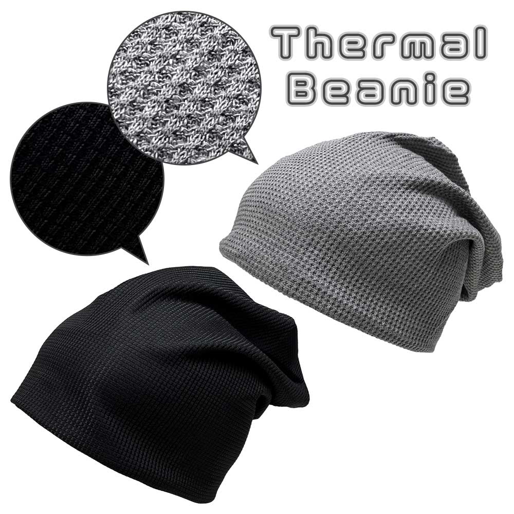 乐天商城 - 【ネコポス対応】 サーマル ビーニー - Thermal Beanie ニット帽 ビーニー ニット キャップ 帽子 無地 保温 防風 秋冬 スノーボード シンプル メンズ レディース アウトドア 屋外 ロール ワッチ カジュアル フリーサイズ ユニセックス 普段着 普段使い 日常