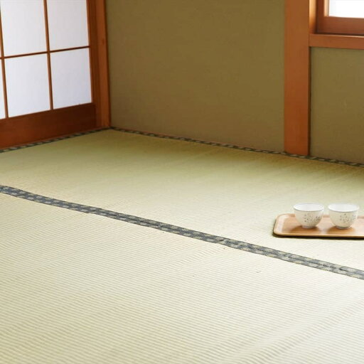 純国産 い草 上敷き カーペット 双目織 『松』 六一間6畳(約277×368cm) 純国産 い草 上敷き カーペット 双目織 『松』 六一間6畳(約277×368cm)