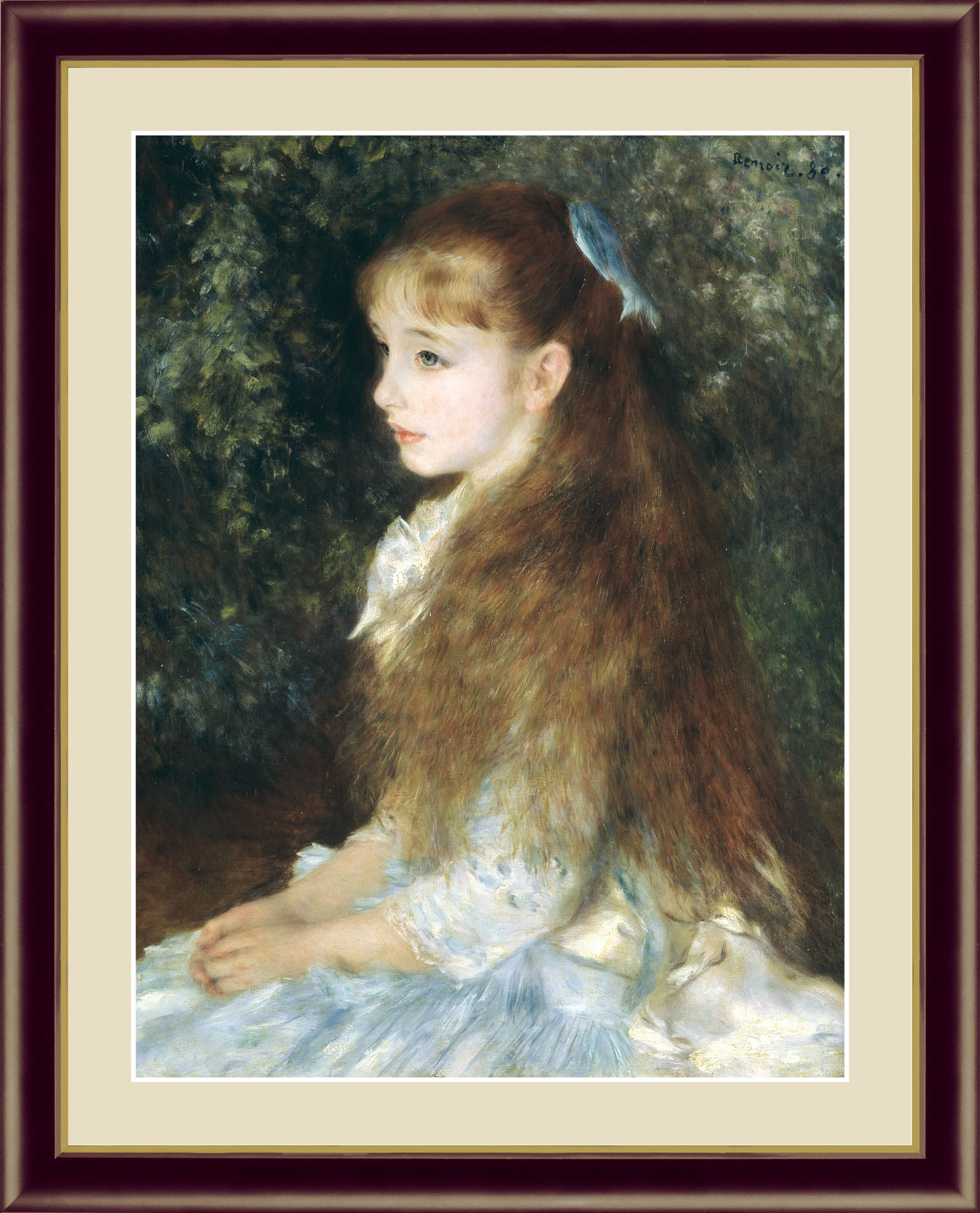 52×42cm F6 【イレーヌ・カーン・ダンヴェール嬢】 ルノワール 額入り 高精細 巧芸画 手彩仕上 人気 絵画 名画 壁掛け 額装込 額付き インテリア アート 複製画 額縁 セット 玄関 祝い 店舗 額絵 贈り物 飾る絵 壁絵 おしゃれ オシャレ kaiga アートフレーム アートパネルのサムネイル